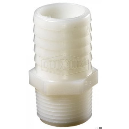 Dixon Tuff-Lite Insert, 1/2 x 3/4 in Nominal, Hose Shank x MNPT End Style, Nylon TN64